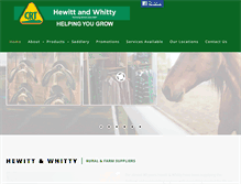 Tablet Screenshot of hewittandwhitty.com.au
